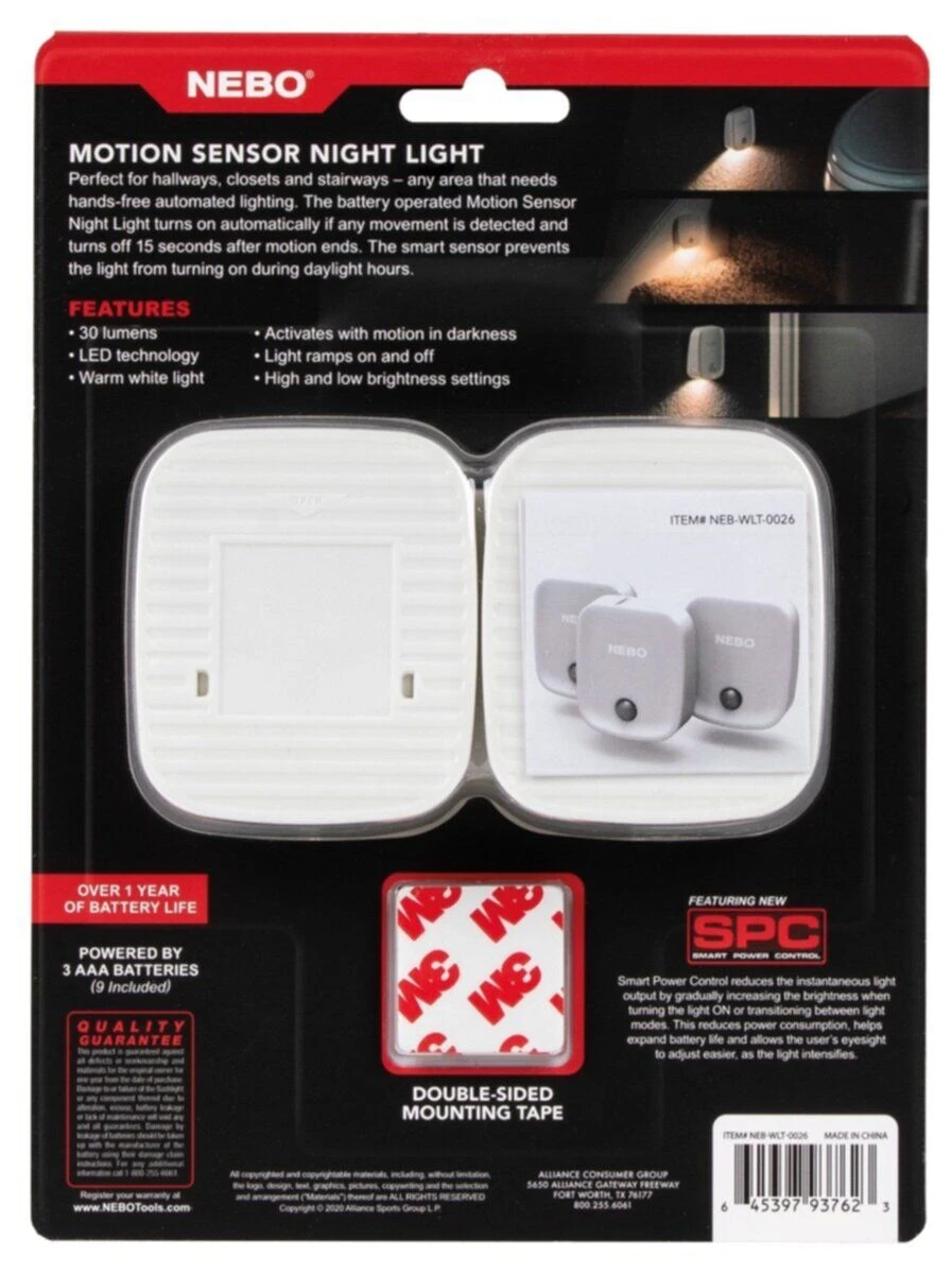 Nebo Motion Sensor Light Pack Of 3 5 Nebo Motion Sensor Light Pack Of 3 - Image 3