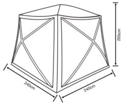 Outdoor Revolution Screenhouse 5 -Full Camp Gear floorplan 1