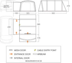 Vango Airbeam Vango Galli CC Air Low Awning (2023) -Full Camp Gear galli cc air low floorplan lowres