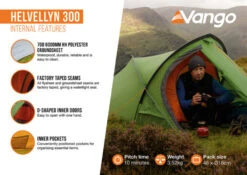 Vango Helvellyn 300 Tent (2022) -Full Camp Gear helvellyn 3002