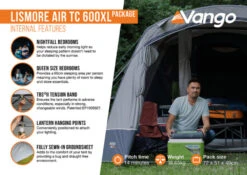 Vango Airbeam Vango Lismore Air TC 600XL Tent Package (2023) -Full Camp Gear lismore air tc 600xl package2
