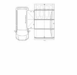 Outdoor Revolution Movelite T4E PC Midline Awning (220-255cm) (2023) -Full Camp Gear movelite t4e floor1 1