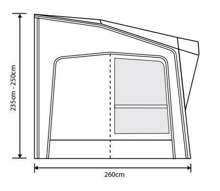 Outdoor Revolution Esprit Pro X 390 Caravan Awning 6 Outdoor Revolution Esprit Pro X 390 Caravan Awning - Image 4