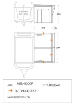 Vango Airbeam Vango Riviera Air 390 Elements All Season Caravan Awning (2023) 13 Vango Airbeam Vango Riviera Air 390 Elements All Season Caravan Awning (2023) -Full Camp Gear riviera 390 eas flooplan