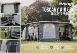 Vango Airbeam Vango Tuscany Air 500 Elements Proshield Caravan Awning (2023) -Full Camp Gear tuscany air 500 eps