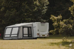 Vango Airbeam Vango Balletto Air 390 Elements Shield Caravan Awning (2023) -Full Camp Gear van 22 lifestyle balletto shield 390 hi 45 medium